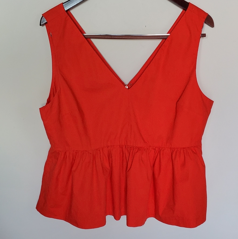 J.Crew Orange Red Tank - Picture 6 of 6